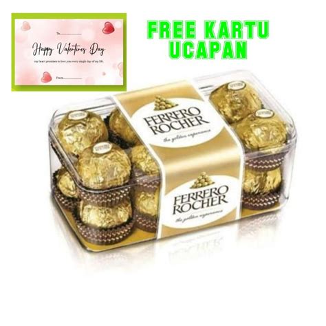 Jual Ferero Rocher Chocolate T Cokelat Ferrero Rocher Isi Pcs