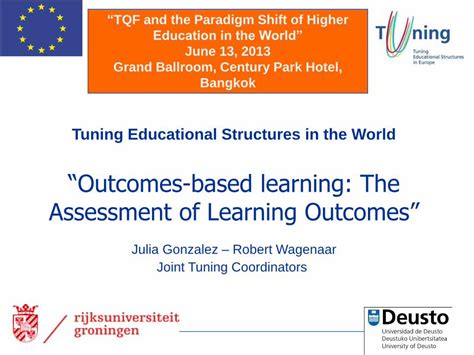 Pdf “outcomes Based Learning The Assessment Of Learning Outcomeseeas