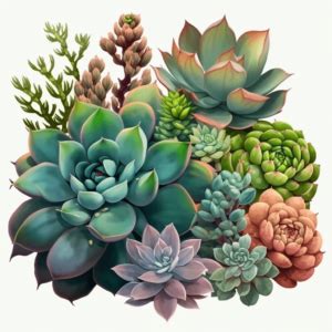 Free Succulent Clipart MasterBundles