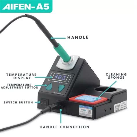 Aifen A5 Lead Free Digital Display Electronic Rework Soldering Station