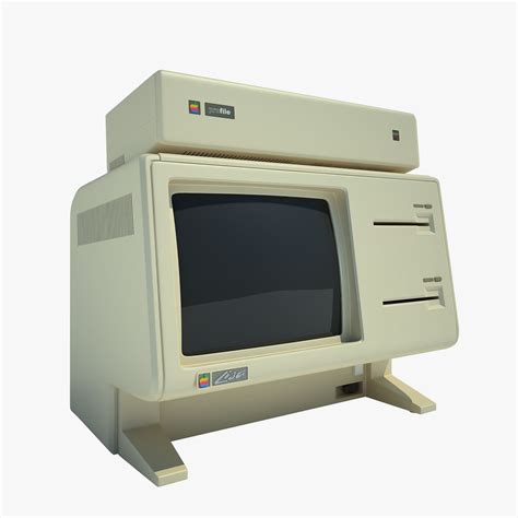 Monitor Apple Lisa Computer 02 Modelo 3d 59 Wrl Obj Fbx 3ds Max