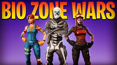 Fortnite Bio Zone Wars Trio With Blaze Sparkplug Skull Trooper Skins 1440p 160fps Pc