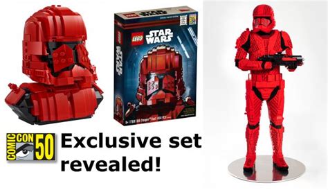 LEGO Star Wars SDCC exclusive Sith Trooper set and life-size model ...