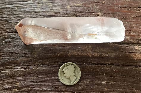 Strawberry Lemurian Seed Quartz Crystal Raw Window Beautiful Keys