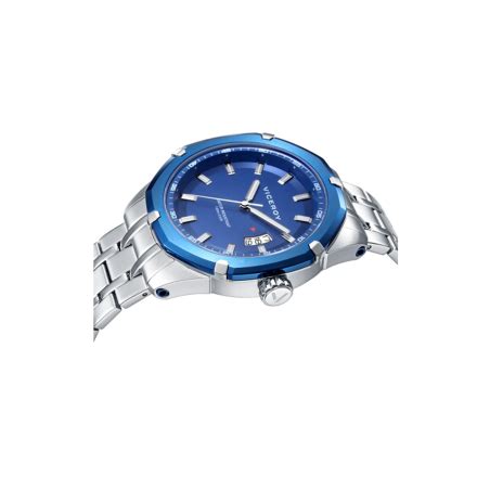 Reloj Viceroy hombre Magnum esfera azul cronógrafo y correa plateada