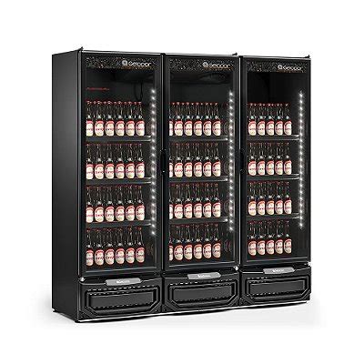 Refrigerador Expositor Para Cervejas Conveni Ncia Linha Black Portas