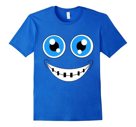 Halloween Costume Emoji TShirt Braces Nerd Blue Eyes-TJ – theteejob