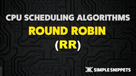 Round Robin Cpu Scheduling Algorithm Rr Operating Systems Youtube