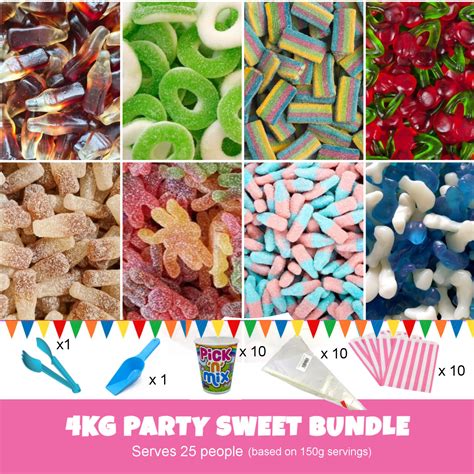 Posted Sweets Party Sweet Bundle 4kg Serves 25 People Online