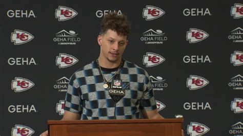 Quarterback Patrick Mahomes Speaks To The Media After The Week Loss