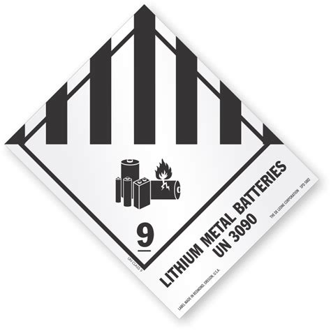 Class 9 Misc Dangerous Goods Hazmat Labels Vinyl Or Paper