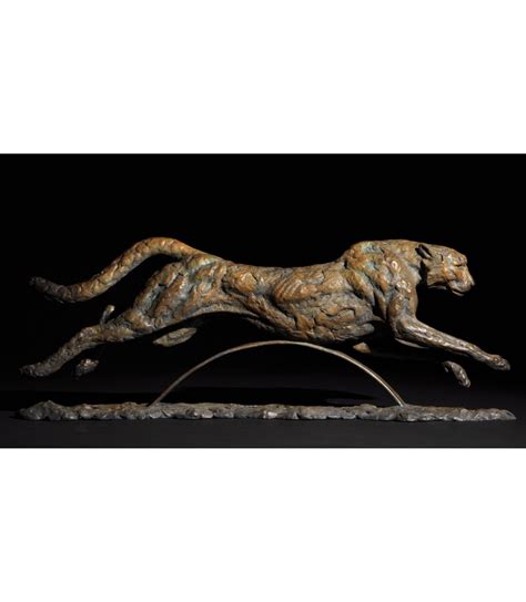 Sculpture Gaining Ground Gu Pard Cheetah Mick Doellinger