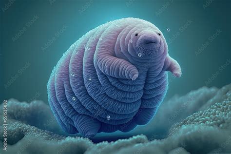 Magnified Tardigrade Also Known As A Water Bear This Phylum Of Micro