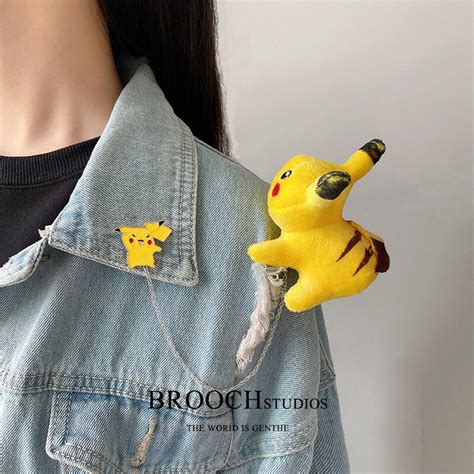 Anime Pikachu Brosche Kawaii Pikachu Pl Sch Puppe Brosche Spielzeug