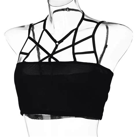 Hollow Out Bandage Wrap Chest Tops Tube Bandeau Sexy Women Strapless