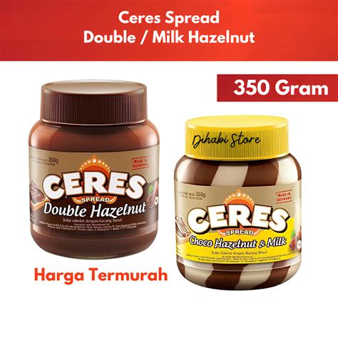 Jual Ceres Spread Hazelnut Spread 350 Gram Selai Double Hazelnut Milk