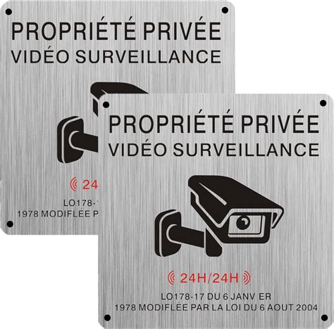 Upifen Propri T Priv E Sous Surveillance Vid O Aluminium Avec