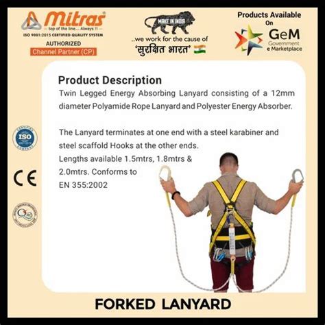 Forked Lanyards With Energy Absorber At Best Price In New Delhi