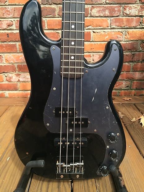 Esp Pj Bass 1980s Black Reverb