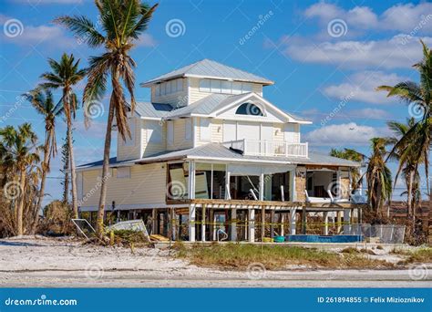 Beachfront Homes Destroyed By Hurricane Ian Fort Myers Fl Editorial Image Image Of Myers