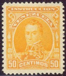 Stamp Sim N Bol Var Venezuela Instruccion Bolivar Series Of