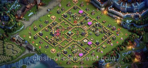 Best Base Th14 With Link Hybrid Anti Everything 2023 Town Hall Level