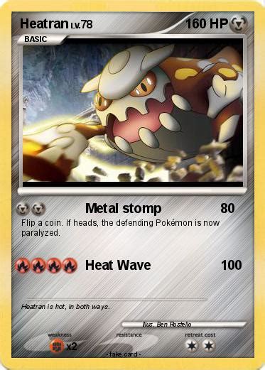 Pokémon Heatran 827 827 - Metal stomp - My Pokemon Card