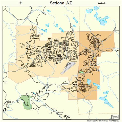 Sedona Arizona Map With Cities United States Map