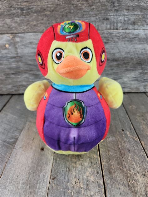 World Plush Quack Squad Duck Beanbag Stuffed Animal Toy 85 Red Purple