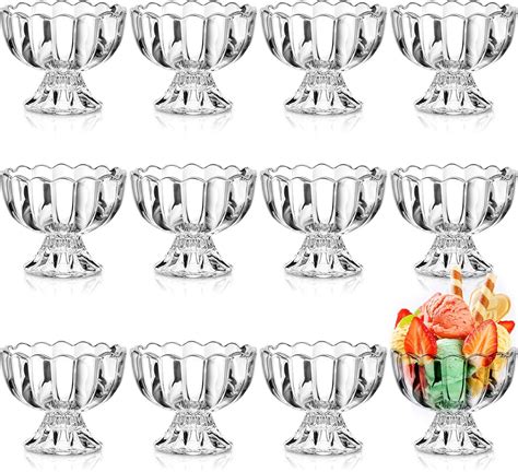 Amazon Glass Ice Cream Bowls Set Tulip Clear Glass Bowls