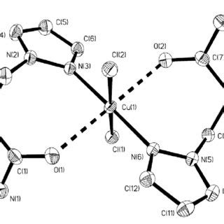 Molecular Structure Of Thermal Ellipsoids Are Drawn At The