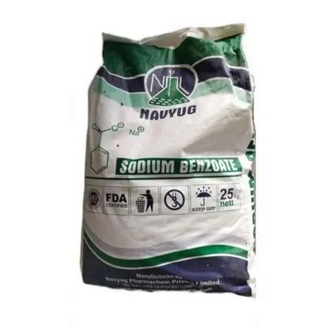 Sodium Benzoate Powder For Food Preservation Packaging Size Kg At