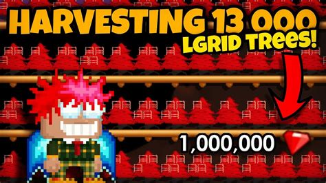 Harvesting 13 000 Lgrid Seeds PROFIT Growtopia YouTube