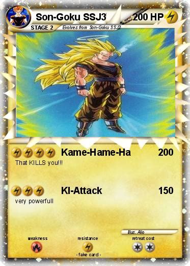 Pokémon Son Goku SSJ3 9 9 Kame Hame Ha My Pokemon Card