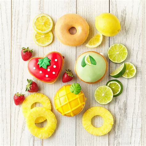 Krispy Kreme Fruit Doughnut Collection Summer 2019 Popsugar Food