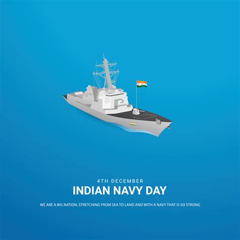 Indian Navy Day Creative Design For Social Media 12658202 Vector Art