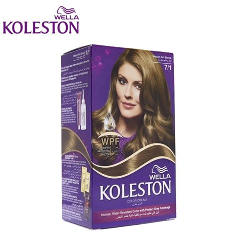 Buy Koleston Maxi Oil Hair Color Cream Medium Ash Blonde 7 1 توصيل