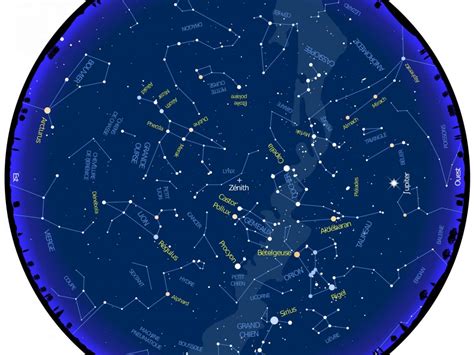 Carte du ciel de mars 2024 la Lune notre guide céleste Sciences et