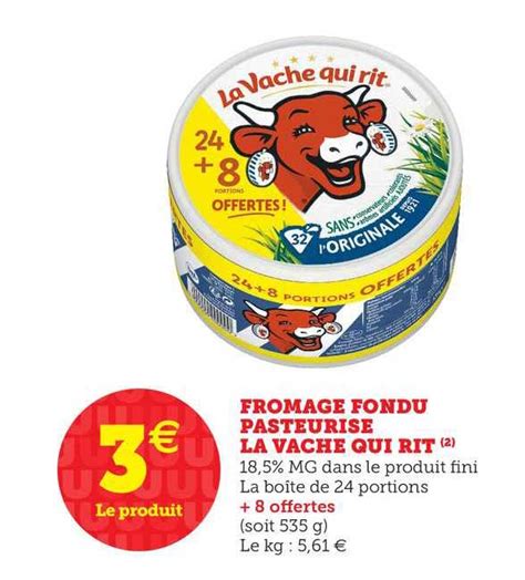 Promo Fromage Fondu Pasturis La Vache Qui Rit Chez Super U Icatalogue Fr