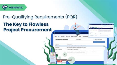 Pre Qualifying Requirements Prq For Project Procurement Venwiz