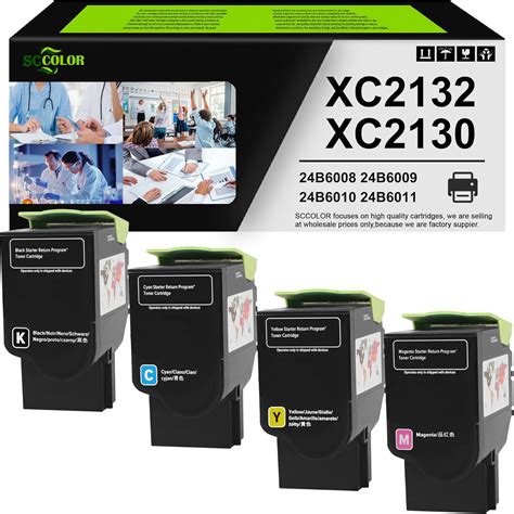 Amazon XC2132 XC2130 Toner Cartridge Black Cyan Magenta Yellow