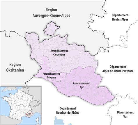 Carte De Vaucluse