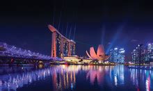 Singapore Flyer Night View Free Stock Photo - Public Domain Pictures