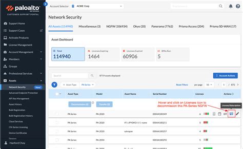 CSP Then Displays A Licenses Subscriptions Drawer To Decommission