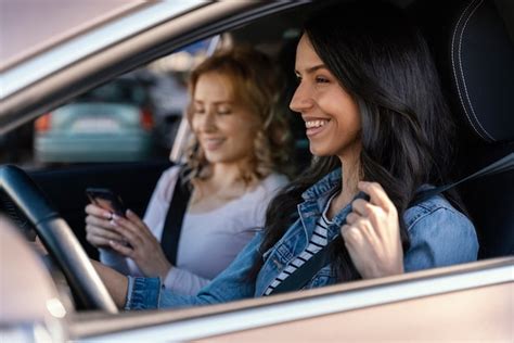 Premium Photo Girls Having Fun In The Car