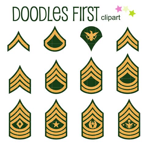 Military Ranks Clip Art Set – Daily Art Hub – Free Clip Art Everyday