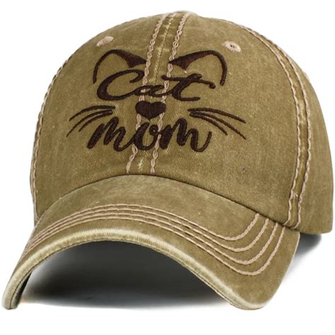 Baseball Cap Cat Mom Light Brown Kattbutiken Sweden