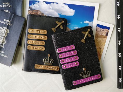 Personalized Couple Passport Covers In Vegan Leather Etsy