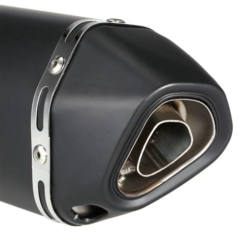 Mm Black Small Hexagonv Oblique Tail Refit Exhaust Muffler With