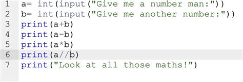 Python How To I Make The Code To Print The Numbers Given And And Show What It Equals Stack